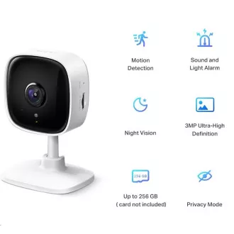 TP-Link Tapo C110 domácí/indoor kamera, (3MP, 1296p, WiFi, IR 10m, microSD) TP-Link Tapo C110 domácí/indoor kamera, (3MP, 1296p, WiFi, IR 10m, microSD)