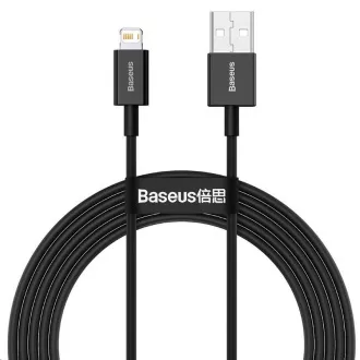 Baseus Superior Series rychlonabíjecí kabel USB/Lightning 2.4A 1m černá Baseus Superior Series rychlonabíjecí kabel USB/Lightning 2.4A 1m černá