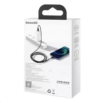 Baseus Superior Series rychlonabíjecí kabel USB/Lightning 2.4A 1m černá Baseus Superior Series rychlonabíjecí kabel USB/Lightning 2.4A 1m černá