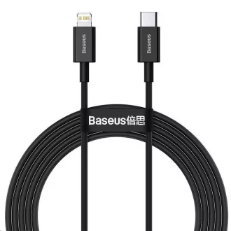 Baseus Superior Series rychlonabíjecí kabel Type-C/Lightning 20W 1m černá Baseus Superior Series rychlonabíjecí kabel Type-C/Lightning 20W 1m černá