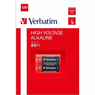 VERBATIM Alkalické baterie 23AF (MN21/ A23/ 23AE) 12V 2 Pk VERBATIM Alkalické baterie 23AF (MN21/ A23/ 23AE) 12V 2 Pk