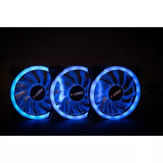 1stCOOL Fan KIT AURA EVO 1 ARGB, 3x Dual Ring ventilátor + ARGB Nano řadič 1stCOOL Fan KIT AURA EVO 1 ARGB, 3x Dual Ring ventilátor + ARGB Nano řadič
