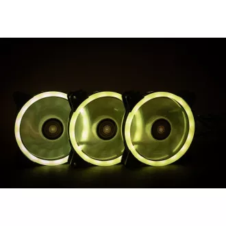 1stCOOL Fan KIT AURA EVO 1 ARGB, 3x Dual Ring ventilátor + ARGB Nano řadič 1stCOOL Fan KIT AURA EVO 1 ARGB, 3x Dual Ring ventilátor + ARGB Nano řadič