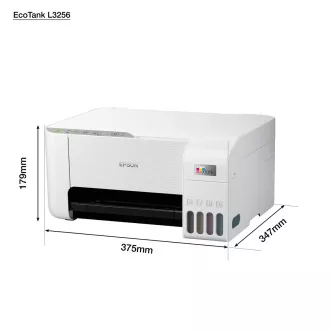 EPSON tiskárna ink EcoTank L3256, 3v1, A4, 1440x5760dpi, 33ppm, USB, Wi-Fi, bílá EPSON tiskárna ink EcoTank L3256, 3v1, A4, 1440x5760dpi, 33ppm, USB, Wi-Fi, bílá