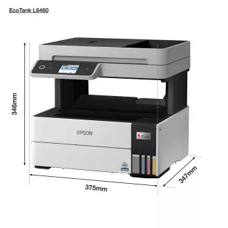 EPSON tiskárna ink EcoTank L6460, 3v1, A4, 1200x4800dpi, 37ppm, USB, Duplex, Záruka 5 let po registraci zdarma