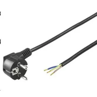 PREMIUMCORD Kabel Flexo síťový třížilový 230V s úhlovou vidlicí 2m černá PREMIUMCORD Kabel Flexo síťový třížilový 230V s úhlovou vidlicí 2m černá