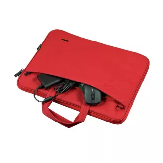 TRUST Pouzdro na notebook 16" Bologna Slim Laptop Bag Eco, červená TRUST Pouzdro na notebook 16" Bologna Slim Laptop Bag Eco, červená