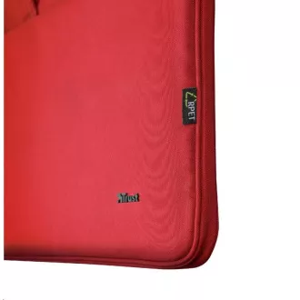 TRUST Pouzdro na notebook 16" Bologna Slim Laptop Bag Eco, červená TRUST Pouzdro na notebook 16" Bologna Slim Laptop Bag Eco, červená