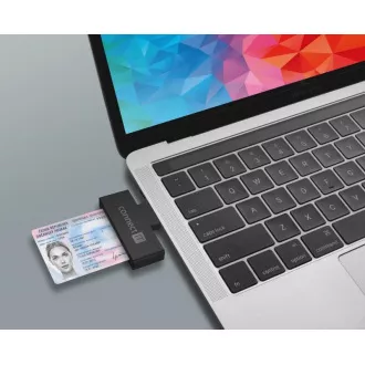 CONNECT IT USB čtečka eObčanek a čipových karet, černá CONNECT IT USB čtečka eObčanek a čipových karet, černá