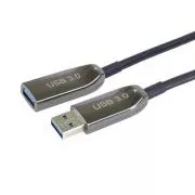 PremiumCord prodlužovací optický AOC kabel USB 3.0 A/Male - A/Female, 30m