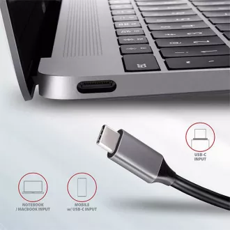 AXAGON HMC-5, USB 3.2 Gen 1 hub, porty 2x USB-A, HDMI, SD/microSD slot, PD 100W, kabel USB-C 20cm AXAGON HMC-5, USB 3.2 Gen 1 hub, porty 2x USB-A, HDMI, SD/microSD slot, PD 100W, kabel USB-C 20cm
