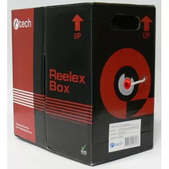 C-TECH kabel UTP drát c5e 305m C-TECH kabel UTP drát c5e 305m