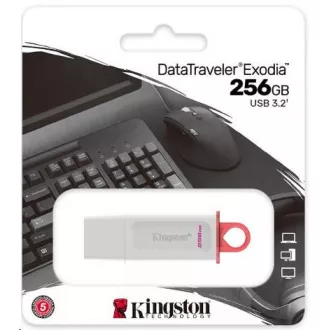 Kingston Flash Disk 256GB USB3.2 Gen1 DataTraveler Exodia (White + Pink) Kingston Flash Disk 256GB USB3.2 Gen1 DataTraveler Exodia (White + Pink)