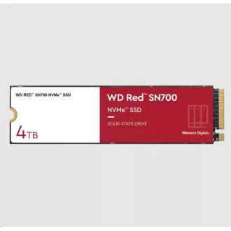WD RED SSD NVMe 4TB PCIe SN700 Powered by SanDisk, Geb3 8GB/s, (R:3400/W:3100 MB/s) TBW 5100 WD RED SSD NVMe 4TB PCIe SN700 Powered by SanDisk, Geb3 8GB/s, (R:3400/W:3100 MB/s) TBW 5100