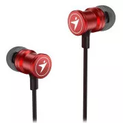 GENIUS sluchátka HS-M316 METALLIC RED, 4pin 3, 5 mm jack, červená