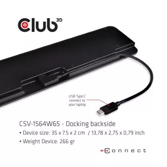 Club3D Dokovací stanice USB-C 14v1, 1xDP, 1xHDMI, 1xVGA, 2xUSB-C, 5xUSB, čtečka SD karet, černá Club3D Dokovací stanice USB-C 14v1, 1xDP, 1xHDMI, 1xVGA, 2xUSB-C, 5xUSB, čtečka SD karet, černá