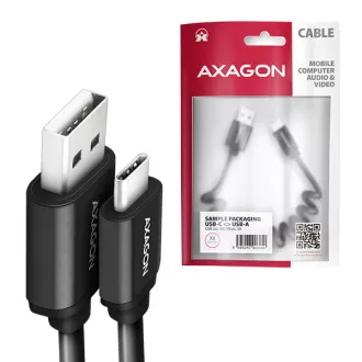 AXAGON BUCM-AM10TB, TWISTER kabel USB-C <-> USB-A, 0.6m, USB 2.0, 3A, ALU, tpe, černý AXAGON BUCM-AM10TB, TWISTER kabel USB-C <-> USB-A, 0.6m, USB 2.0, 3A, ALU, tpe, černý