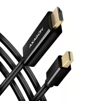 AXAGON RVDM-HI14C2, Mini DisplayPort -> HDMI 1.4 redukce / kabel 1.8 m, 4K/30Hz AXAGON RVDM-HI14C2, Mini DisplayPort -> HDMI 1.4 redukce / kabel 1.8 m, 4K/30Hz