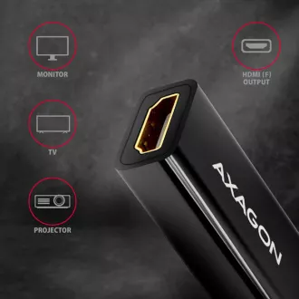 AXAGON RVDM-HI14N, Mini DisplayPort -> HDMI 1.4 redukce / adaptér, 4K/30Hz AXAGON RVDM-HI14N, Mini DisplayPort -> HDMI 1.4 redukce / adaptér, 4K/30Hz