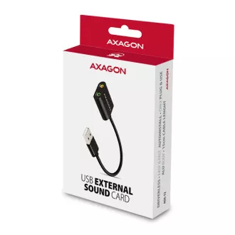 AXAGON ADA-12, USB 2.0 - externí zvuková karta, 48kHz/16-bit stereo, kovová, kabel USB-A 15 cm AXAGON ADA-12, USB 2.0 - externí zvuková karta, 48kHz/16-bit stereo, kovová, kabel USB-A 15 cm