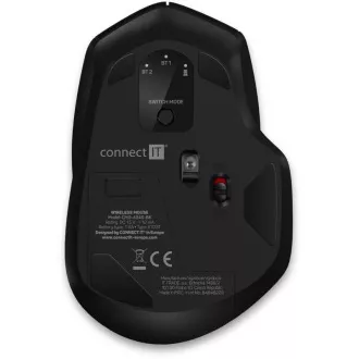 CONNECT IT Triple SmartSwitch bezdrátová myš, 2.4 GHz & BT, černá CONNECT IT Triple SmartSwitch bezdrátová myš, 2.4 GHz & BT, černá