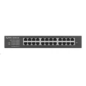 Zyxel GS1900-24E 24-port Desktop Gigabit Web Smart switch: 24x Gigabit metal, IPv6, 802.3az (Green), fanless, rack kit Zyxel GS1900-24E 24-port Desktop Gigabit Web Smart switch: 24x Gigabit metal, IPv6, 802.3az (Green), fanless, rack kit