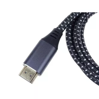 PREMIUMCORD Kabel HDMI 2.1 High Speed + Ethernet kabel 8K@60Hz, zlacené konektory, 1m PREMIUMCORD Kabel HDMI 2.1 High Speed + Ethernet kabel 8K@60Hz, zlacené konektory, 1m