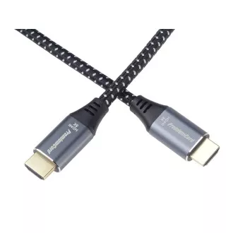 PREMIUMCORD Kabel HDMI 2.1 High Speed + Ethernet kabel 8K@60Hz, zlacené konektory, 1m PREMIUMCORD Kabel HDMI 2.1 High Speed + Ethernet kabel 8K@60Hz, zlacené konektory, 1m