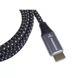 PREMIUMCORD Kabel HDMI 2.1 High Speed + Ethernet kabel 8K@60Hz, zlacené konektory, 3m PREMIUMCORD Kabel HDMI 2.1 High Speed + Ethernet kabel 8K@60Hz, zlacené konektory, 3m