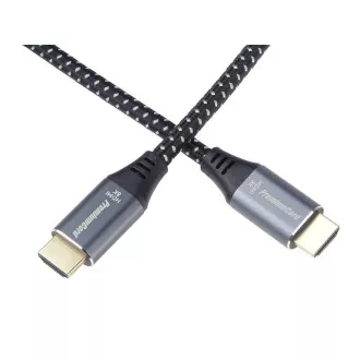PREMIUMCORD Kabel HDMI 2.1 High Speed + Ethernet kabel 8K@60Hz, zlacené konektory, 3m PREMIUMCORD Kabel HDMI 2.1 High Speed + Ethernet kabel 8K@60Hz, zlacené konektory, 3m