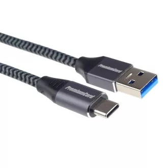 PREMIUMCORD Kabel USB-C na USB 3.0 A (USB 3.1 generation 1, 3A, 5Gbit/s) 3m oplet PREMIUMCORD Kabel USB-C na USB 3.0 A (USB 3.1 generation 1, 3A, 5Gbit/s) 3m oplet