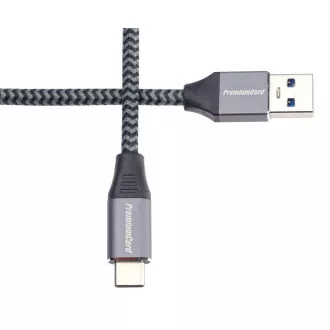 PREMIUMCORD Kabel USB-C na USB 3.0 A (USB 3.1 generation 1, 3A, 5Gbit/s) 3m oplet PREMIUMCORD Kabel USB-C na USB 3.0 A (USB 3.1 generation 1, 3A, 5Gbit/s) 3m oplet