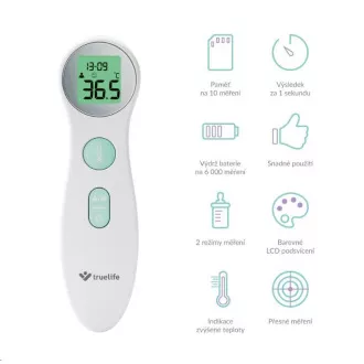 TrueLife Care Q6 - bezdotykový zdravotní teploměr TrueLife Care Q6 - bezdotykový zdravotní teploměr