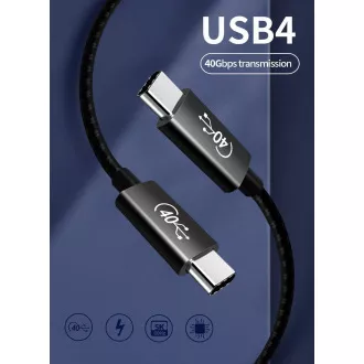 PREMIUMCORD Kabel USB4™ 40Gbps 8K@60Hz Thunderbolt 3, 0, 8m PREMIUMCORD Kabel USB4™ 40Gbps 8K@60Hz Thunderbolt 3, 0, 8m