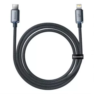 Baseus Crystal Shine Series nabíjecí, datový kabel USB-C Lightning 20W 1, 2m, černá Baseus Crystal Shine Series nabíjecí, datový kabel USB-C Lightning 20W 1, 2m, černá