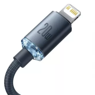Baseus Crystal Shine Series nabíjecí, datový kabel USB-C Lightning 20W 1, 2m, černá Baseus Crystal Shine Series nabíjecí, datový kabel USB-C Lightning 20W 1, 2m, černá
