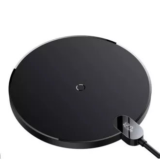 Baseus bezdrátová nabíječka Digital LED Gen 2 15W černá Baseus bezdrátová nabíječka Digital LED Gen 2 15W černá