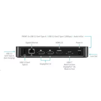 Targus® USB-C Multi-Function DisplayPort Alt. Mode Triple Video Docking Station with 85W Power Targus® USB-C Multi-Function DisplayPort Alt. Mode Triple Video Docking Station with 85W Power