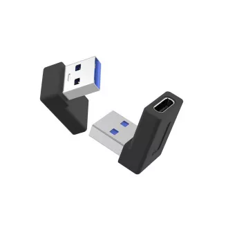 PremiumCord USB redukce USB-C - USB3.0 typ A (F/M), zahnutá 90° PremiumCord USB redukce USB-C - USB3.0 typ A (F/M), zahnutá 90°