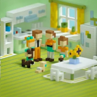PIXIO Happy Family magnetická stavebnice PIXIO Happy Family magnetická stavebnice