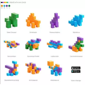 PIXIO Mini Dinos magnetická stavebnice PIXIO Mini Dinos magnetická stavebnice