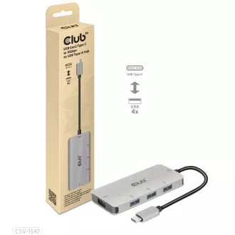 Club3D hub USB-C Gen2 na 10Gbps 4x USB Type-A Hub Club3D hub USB-C Gen2 na 10Gbps 4x USB Type-A Hub