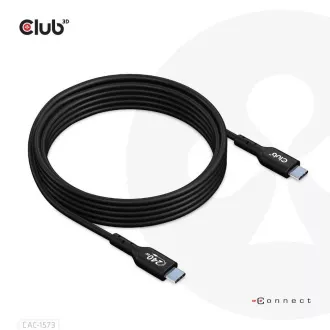 Club3D kabel USB-C, Oboustranný USB-IF Certifikovaný data kabel, Data 480Mb, PD 240W(48V/5A) EPR M/M 2m Club3D kabel USB-C, Oboustranný USB-IF Certifikovaný data kabel, Data 480Mb, PD 240W(48V/5A) EPR M/M 2m