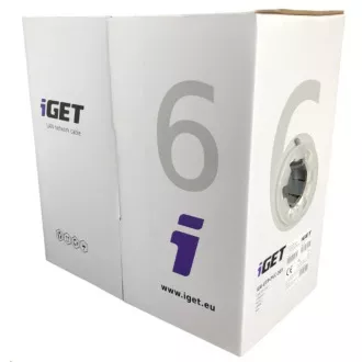 iGet CAT6 UTP PVC Eca Síťový kabel 305m/box iGet CAT6 UTP PVC Eca Síťový kabel 305m/box