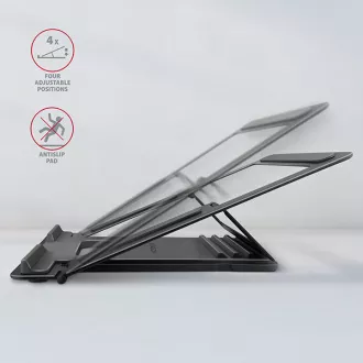 AXAGON STND-L, kovový stojan pro notebooky 10"-17.3", 4 nastavitelné výšky, šedý AXAGON STND-L, kovový stojan pro notebooky 10"-17.3", 4 nastavitelné výšky, šedý