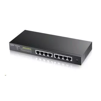 Zyxel GS1900-8HP v3 8-port Desktop Gigabit Web Smart PoE switch: 8x Gigabit metal, IPv6, PoE budget 70W, fanless Zyxel GS1900-8HP v3 8-port Desktop Gigabit Web Smart PoE switch: 8x Gigabit metal, IPv6, PoE budget 70W, fanless