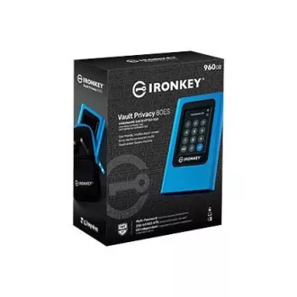 Kingston SSD externí 1TB (960GB) IronKey Vault Privacy 80, XTS-AES, 256-bit Šifrování Kingston SSD externí 1TB (960GB) IronKey Vault Privacy 80, XTS-AES, 256-bit Šifrování