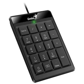GENIUS numerická klávesnice NumPad 110/ Drátová/ USB/ slim design/ černá GENIUS numerická klávesnice NumPad 110/ Drátová/ USB/ slim design/ černá