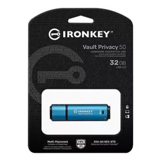 Kingston Flash Disk IronKey 32GB Vault Privacy 50 AES-256 Encrypted, FIPS 197 Kingston Flash Disk IronKey 32GB Vault Privacy 50 AES-256 Encrypted, FIPS 197
