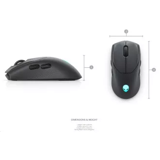 DELL Alienware Tri-Mode Wireless Gaming Mouse - AW720M (Dark Side of the Moon) DELL Alienware Tri-Mode Wireless Gaming Mouse - AW720M (Dark Side of the Moon)